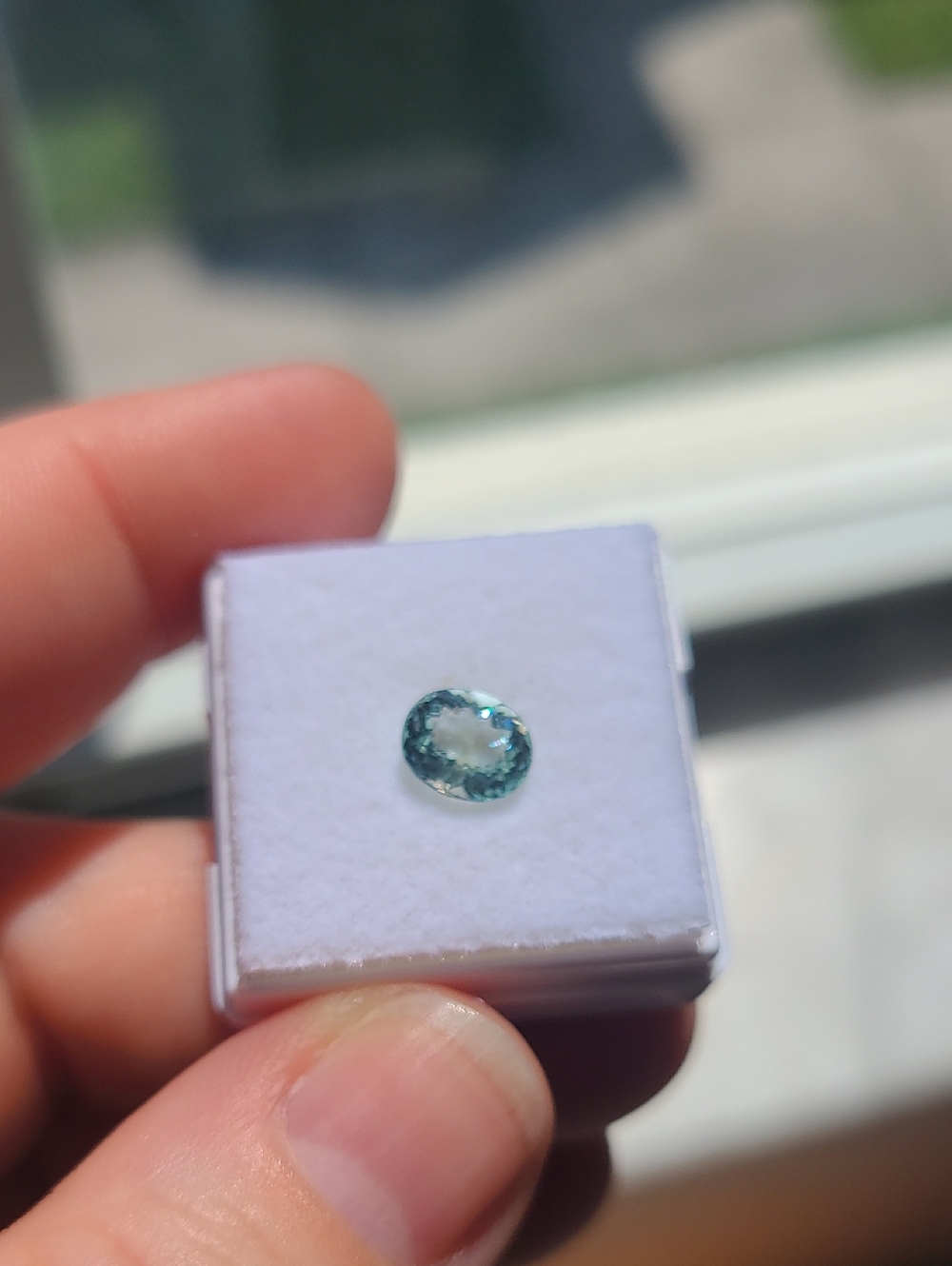 Natural Aquamarine Oval Faceted Gemstone